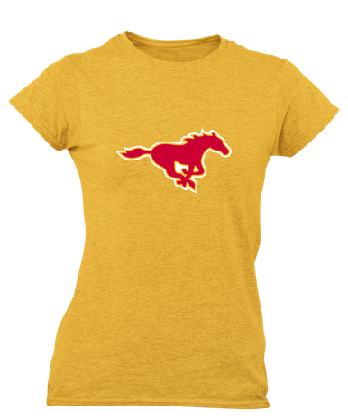 Abraham Lincoln Mustangs Mascot #1 Women's Premium SS T-Shirt