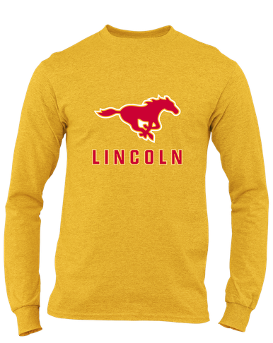 Abraham Lincoln Mustangs Mascot #2 Men's LS T-Shirt