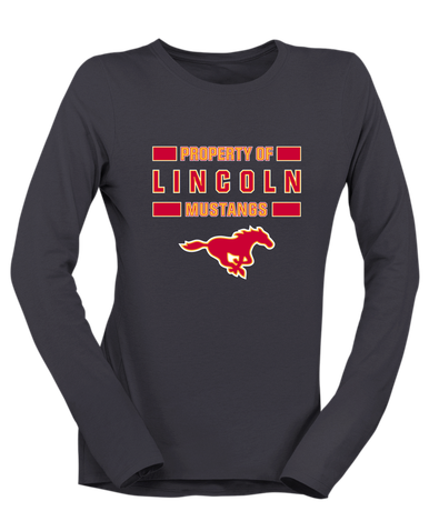 Abraham Lincoln Mustangs Property Of Women's LS T-Shirt