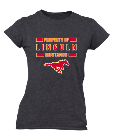 Abraham Lincoln Mustangs Property Of Women's Premium SS T-Shirt