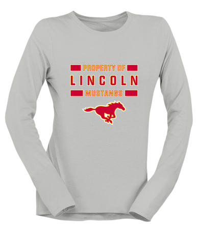 Abraham Lincoln Mustangs Property Of Women's Premium LS T-Shirt
