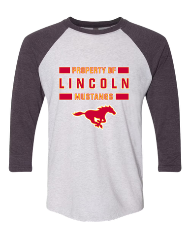 Abraham Lincoln Mustangs Property Of Men's Baseball T-Shirt