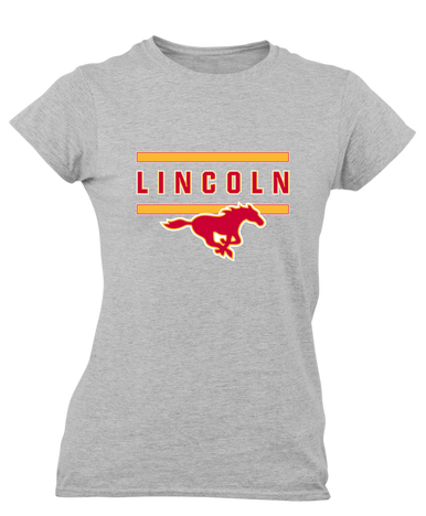 Abraham Lincoln Mustangs Mascot #4 Women's Premium SS T-Shirt