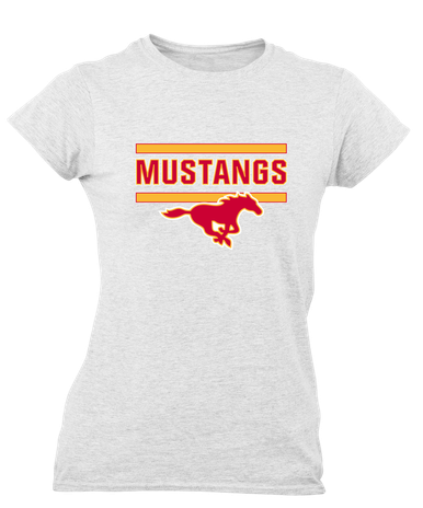 Abraham Lincoln Mustangs Mascot #5 Women's Premium SS T-Shirt