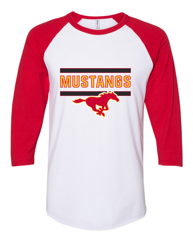Abraham Lincoln Mustangs Mascot #5 Women's Baseball T-Shirt