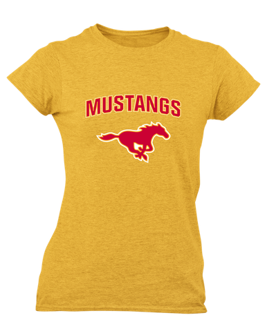 Abraham Lincoln Mustangs Mascot #6 Women's SS T-Shirt