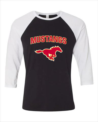Abraham Lincoln Mustangs Mascot #6 Women's Baseball T-Shirt