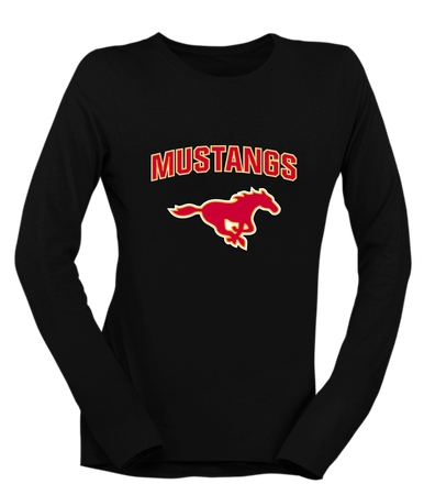 Abraham Lincoln Mustangs Mascot #6 Women's Premium LS T-Shirt