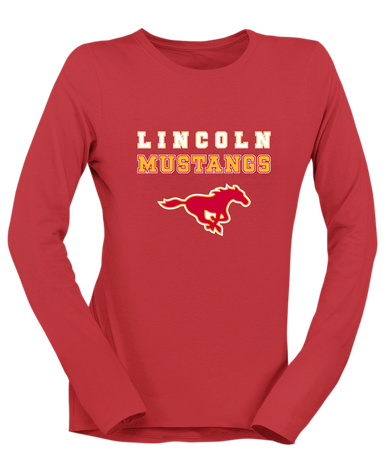 Abraham Lincoln Mustangs Spirit Women's LS T-Shirt