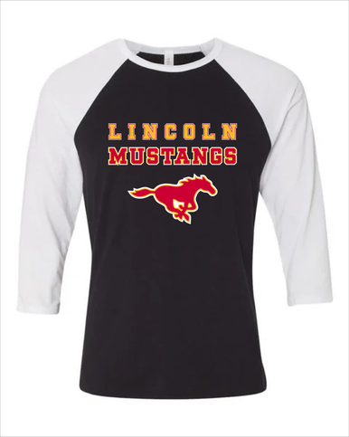 Abraham Lincoln Mustangs Spirit Men's Baseball T-Shirt
