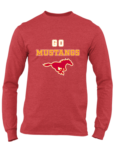 Abraham Lincoln Mustangs Go Team Men's LS T-Shirt