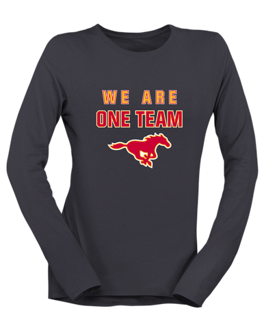 Abraham Lincoln Mustangs We Are One Team Women's LS T-Shirt