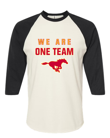 Abraham Lincoln Mustangs We Are One Team Women's Baseball T-Shirt