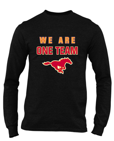Abraham Lincoln Mustangs We Are One Team Men's LS T-Shirt