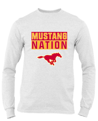 Abraham Lincoln Mustangs Nation #1 Men's LS T-Shirt