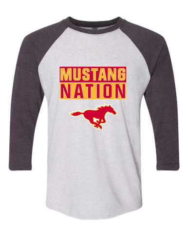 Abraham Lincoln Mustangs Nation #1 Women's Baseball T-Shirt