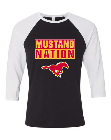 Abraham Lincoln Mustangs Nation #1 Men's Baseball T-Shirt
