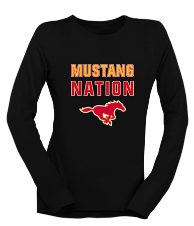 Abraham Lincoln Mustangs Nation #2 Women's LS T-Shirt