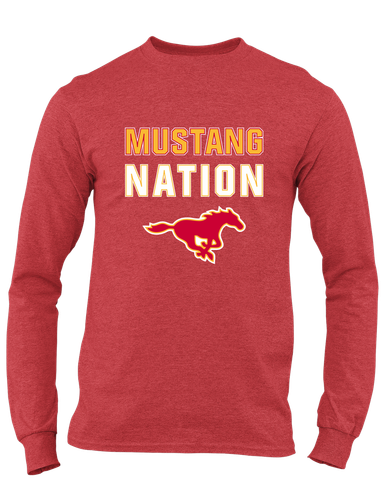 Abraham Lincoln Mustangs Nation #2 Men's LS T-Shirt