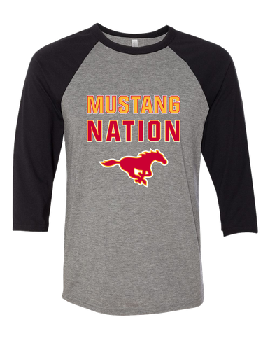 Abraham Lincoln Mustangs Nation #2 Men's Baseball T-Shirt