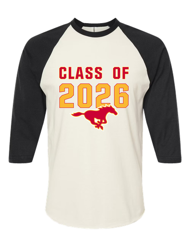 Abraham Lincoln Mustangs Class of 2026 Men's Baseball T-Shirt