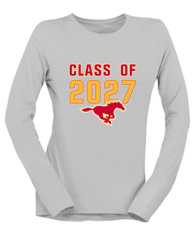 Abraham Lincoln Mustangs Class of 2027 Women's LS T-Shirt