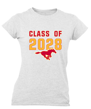 Abraham Lincoln Mustangs Class of 2028 Women's SS T-Shirt