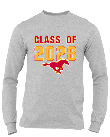 Abraham Lincoln Mustangs Class of 2028 Men's LS T-Shirt