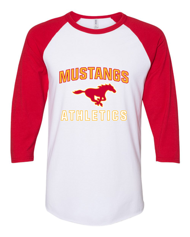 Abraham Lincoln Mustangs Athletics Women's Baseball T-Shirt