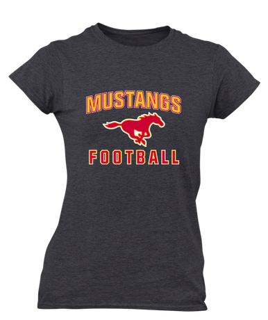 Abraham Lincoln Mustangs Football #1 Women's Premium SS T-Shirt