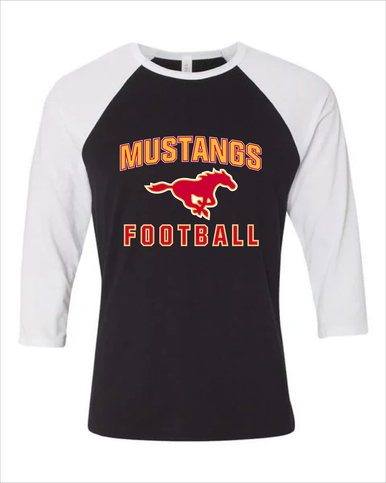 Abraham Lincoln Mustangs Football #1 Women's Baseball T-Shirt