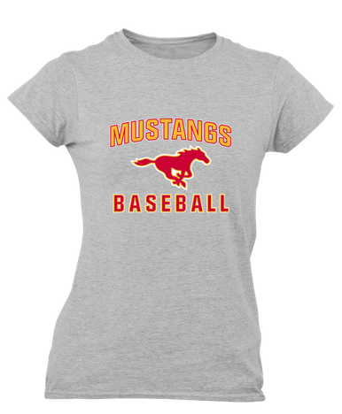 Abraham Lincoln Mustangs Baseball #1 Women's Premium SS T-Shirt