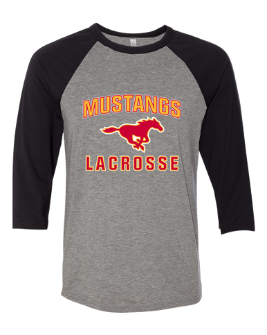 Abraham Lincoln Mustangs Lacrosse Women's Baseball T-Shirt