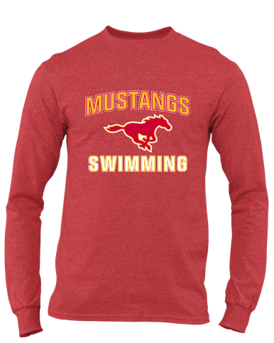 Abraham Lincoln Mustangs Swimming Men's LS T-Shirt