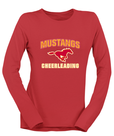 Abraham Lincoln Mustangs Cheerleading Women's Premium LS T-Shirt