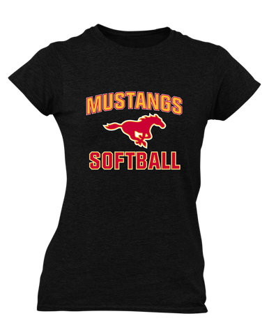 Abraham Lincoln Mustangs Softball #1 Women's SS T-Shirt
