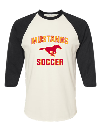 Abraham Lincoln Mustangs Soccer #1 Men's Baseball T-Shirt