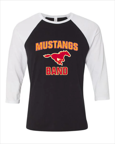 Abraham Lincoln Mustangs Band # 1 Women's Baseball T-Shirt