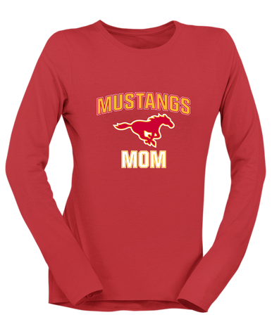 Abraham Lincoln Mustangs Mom Women's LS T-Shirt
