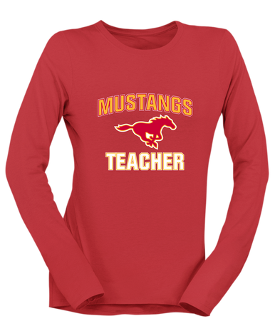 Abraham Lincoln Mustangs Teacher Women's Premium LS T-Shirt