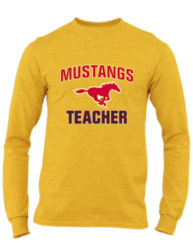 Abraham Lincoln Mustangs Teacher Men's LS T-Shirt