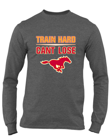 Abraham Lincoln Mustangs Train Hard, Can't Lose Men's LS T-Shirt