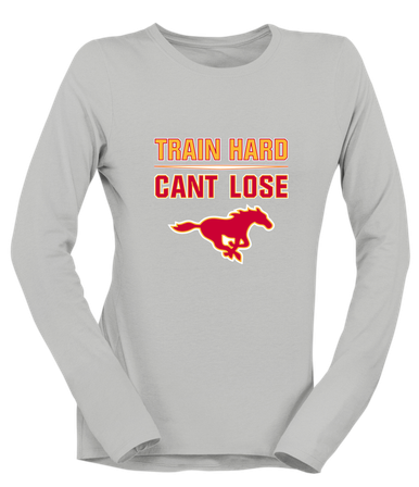 Abraham Lincoln Mustangs Train Hard, Can't Lose Women's Premium LS T-Shirt
