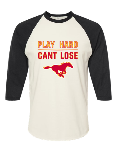 Abraham Lincoln Mustangs Play Hard, Can't Lose Women's Baseball T-Shirt