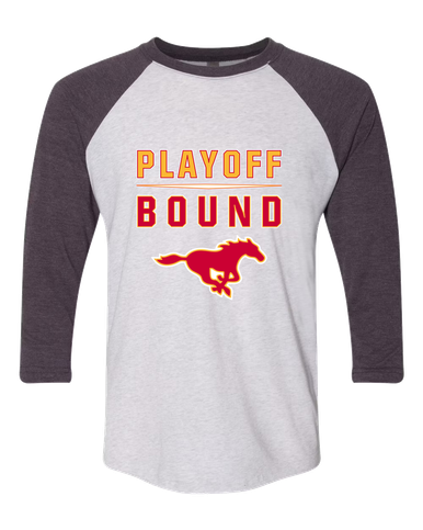 Abraham Lincoln Mustangs Playoff Bound Women's Baseball T-Shirt