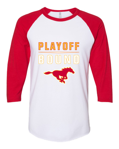 Abraham Lincoln Mustangs Playoff Bound Men's Baseball T-Shirt