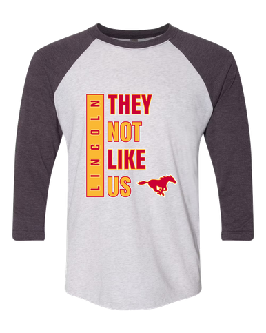 Abraham Lincoln Mustangs They Not Like Us #1 Men's Baseball T-Shirt
