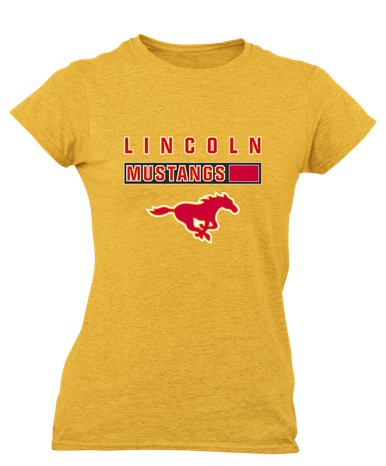 Abraham Lincoln Mustangs Mascot #7 Women's SS T-Shirt