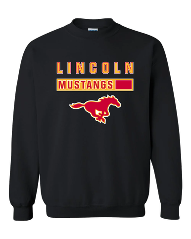 Abraham Lincoln Mustangs Mascot #7 Men's Sweatshirt