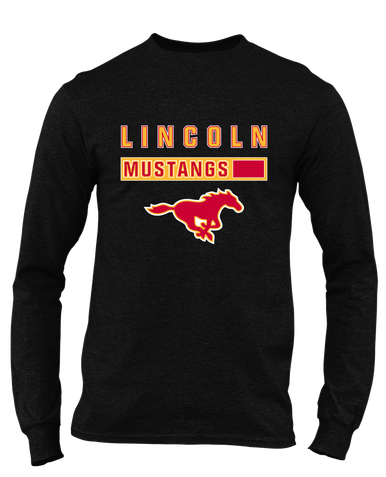 Abraham Lincoln Mustangs Mascot #7 Men's LS T-Shirt